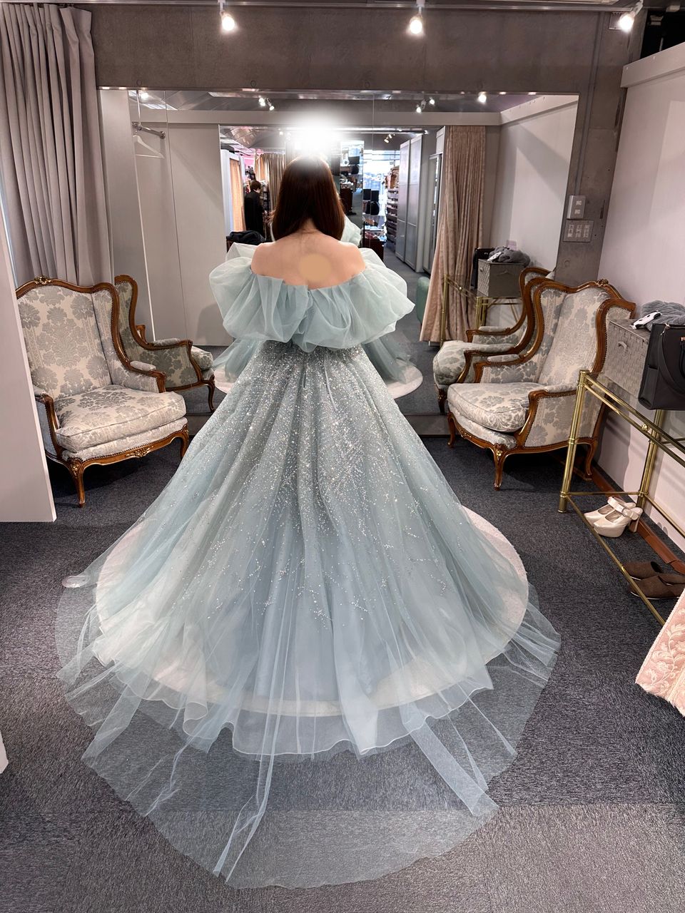 ふわきらグリーンドレス