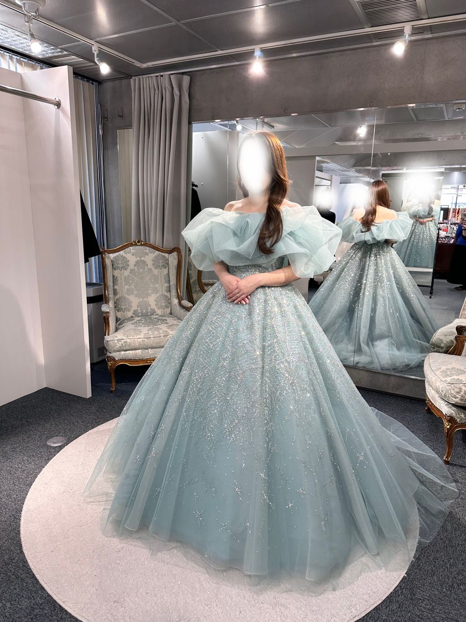 ふわきらグリーンドレス