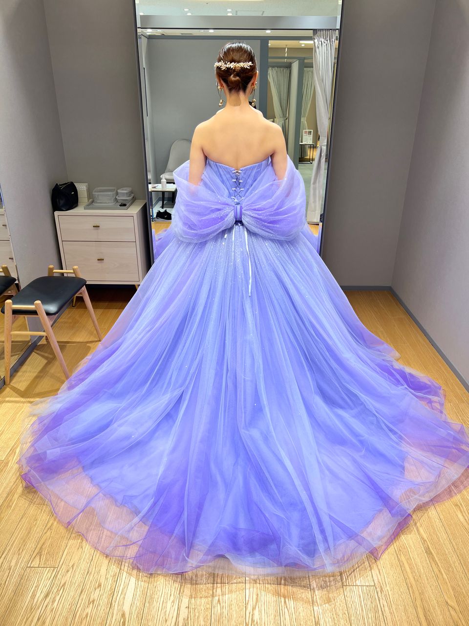 妖精のようなグラデーションドレス