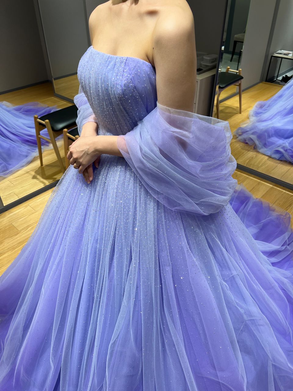妖精のようなグラデーションドレス