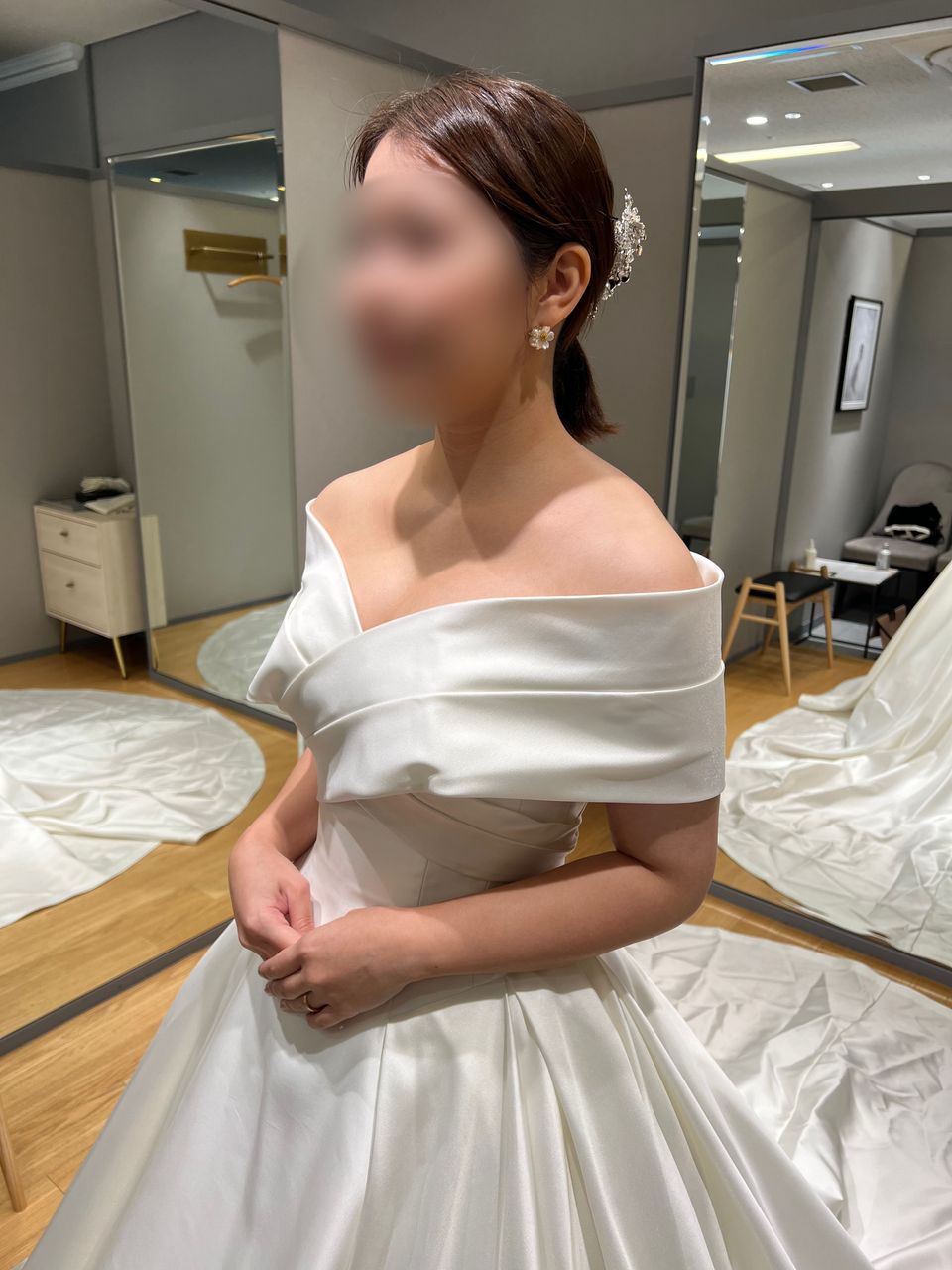 3wayロールカラードレス