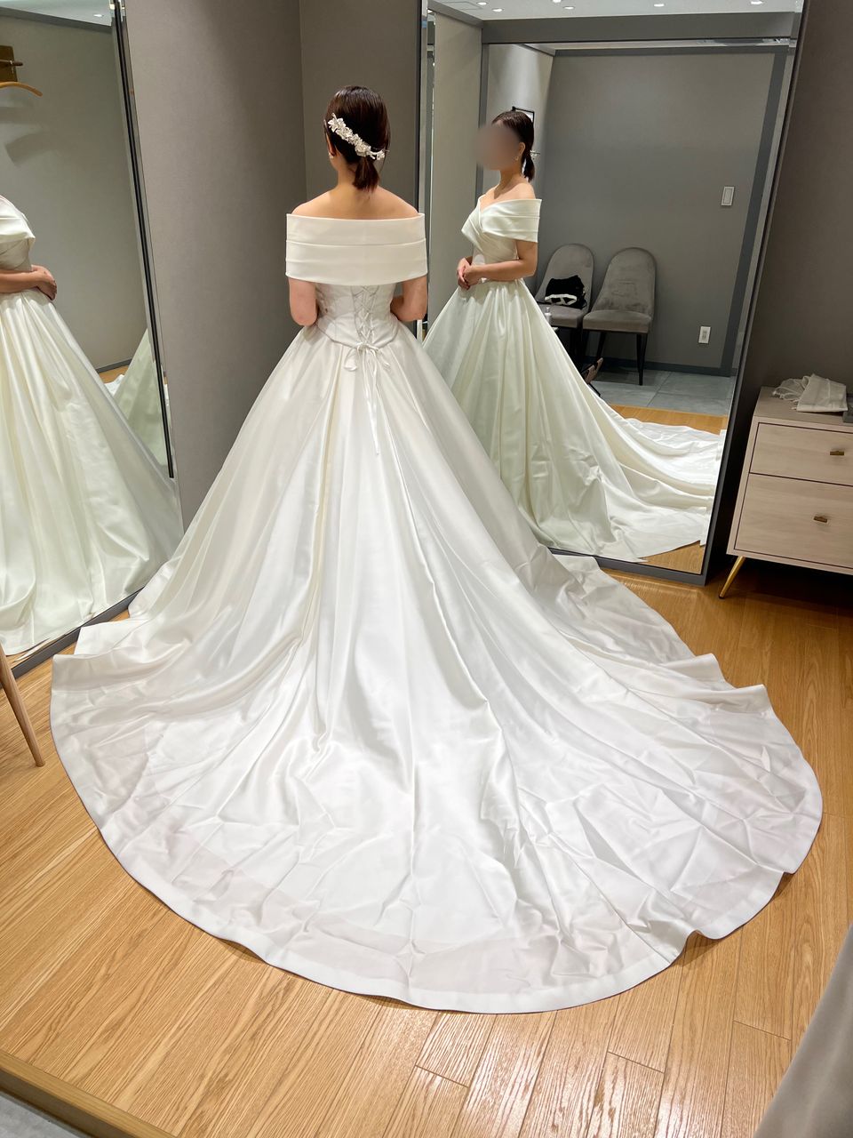 3wayロールカラードレス