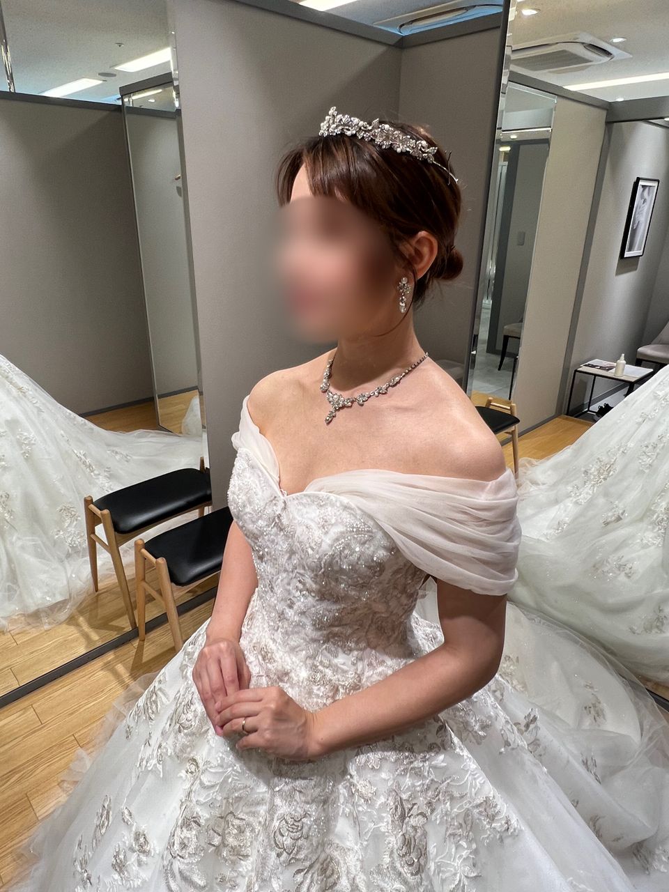 プリンセス感満載のチュールドレス