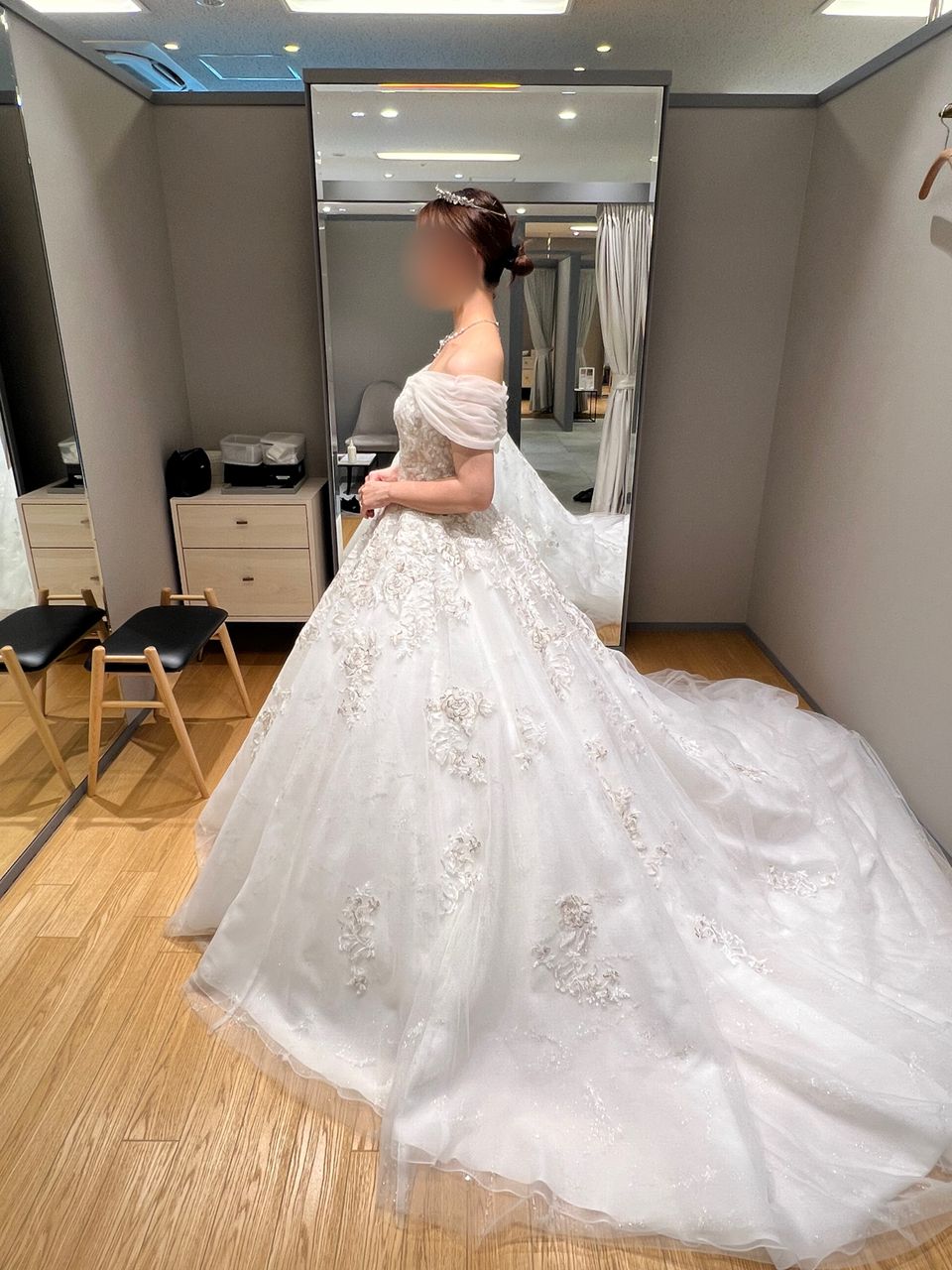 プリンセス感満載のチュールドレス