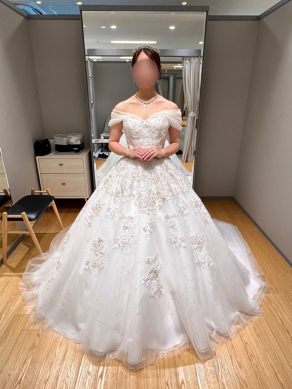 プリンセス感満載のチュールドレス