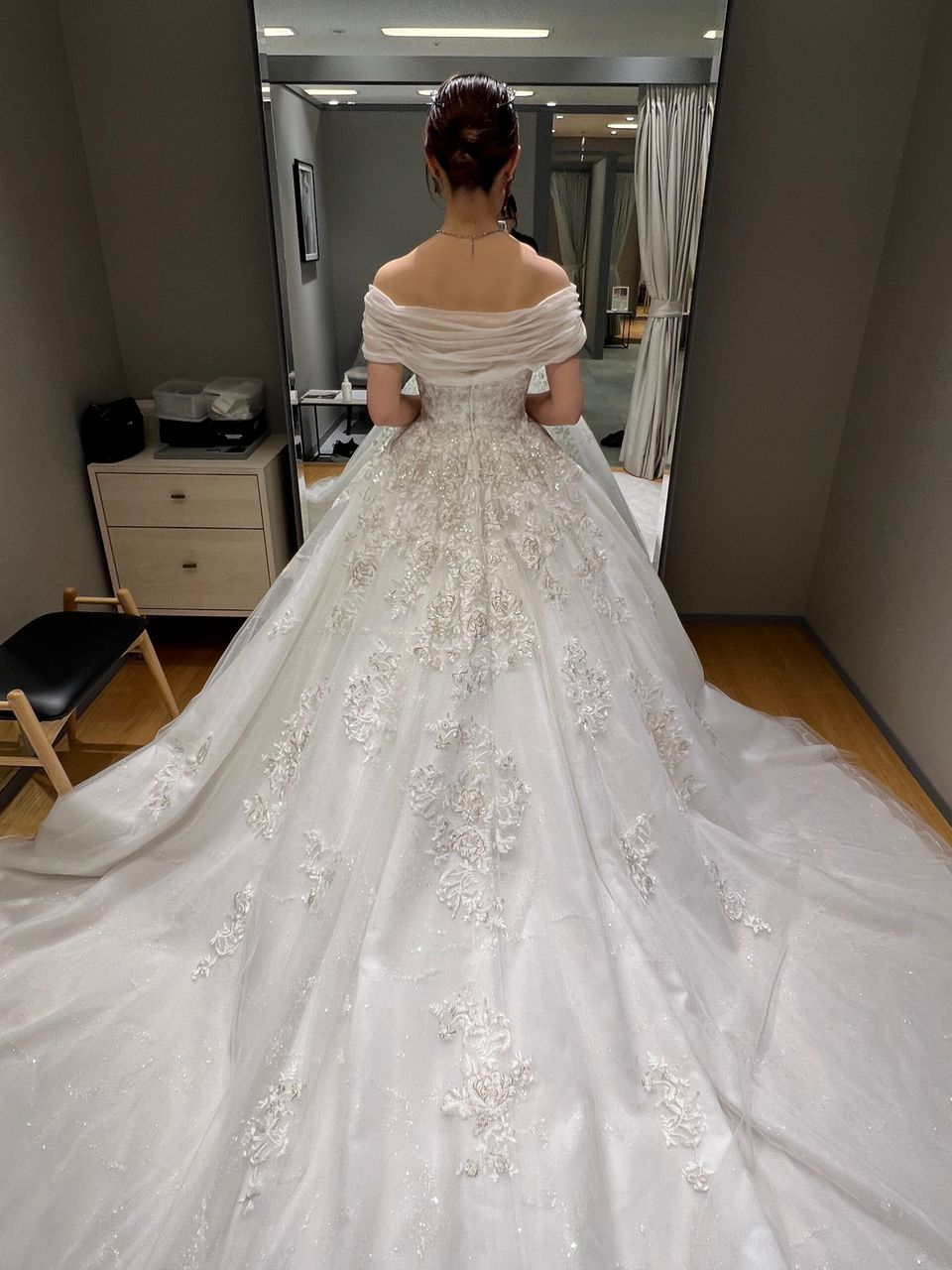 プリンセス感満載のチュールドレス